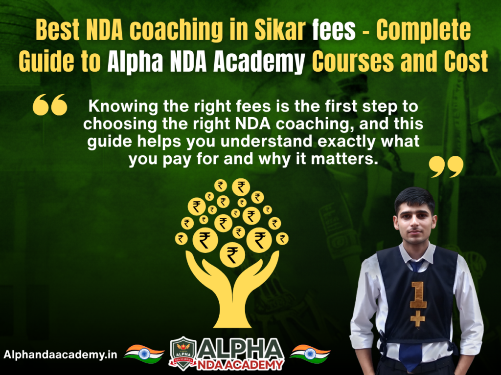 Best NDA coaching in Sikar fees –Alpha NDA Academy FEE Structure