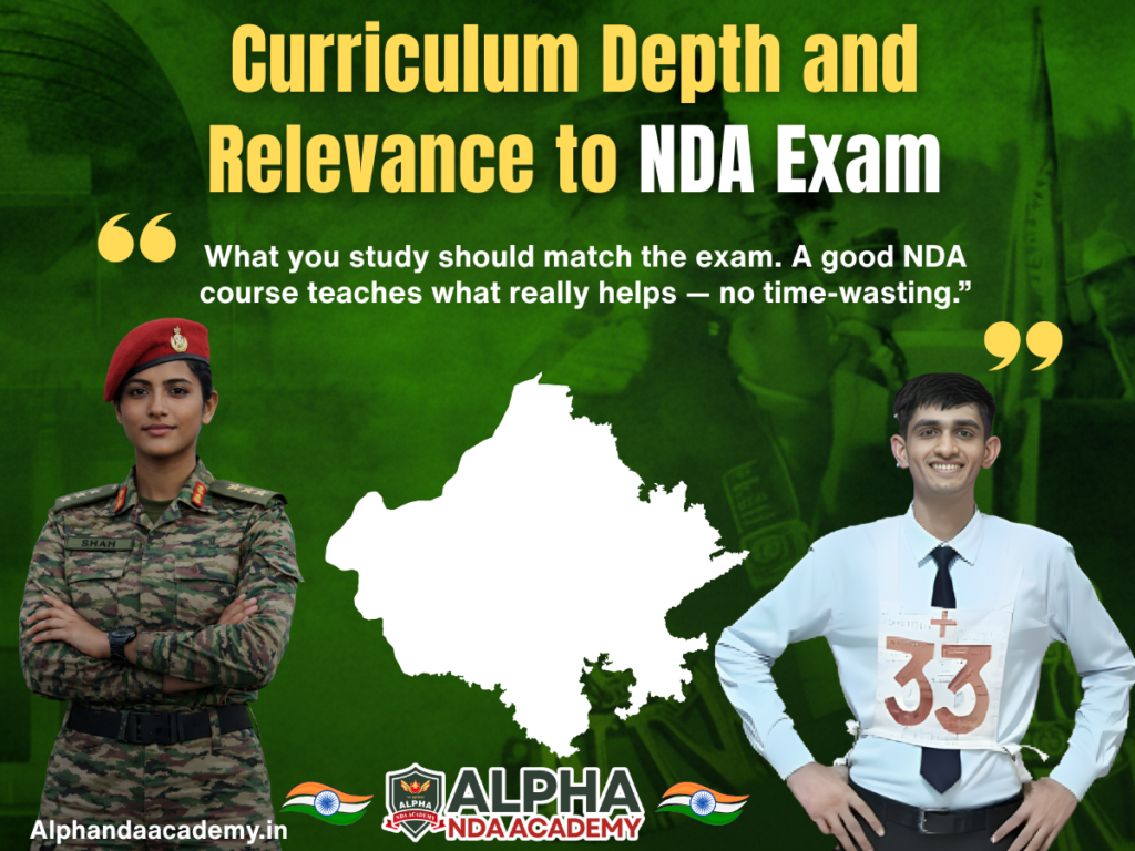 Curriculum Depth and Relevance to NDA Exam