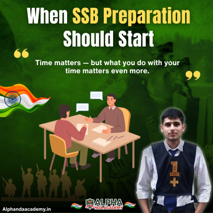 Read more about the article When SSB Preparation Should Start: Complete Timeline & Strategy by Alpha NDA Academy
