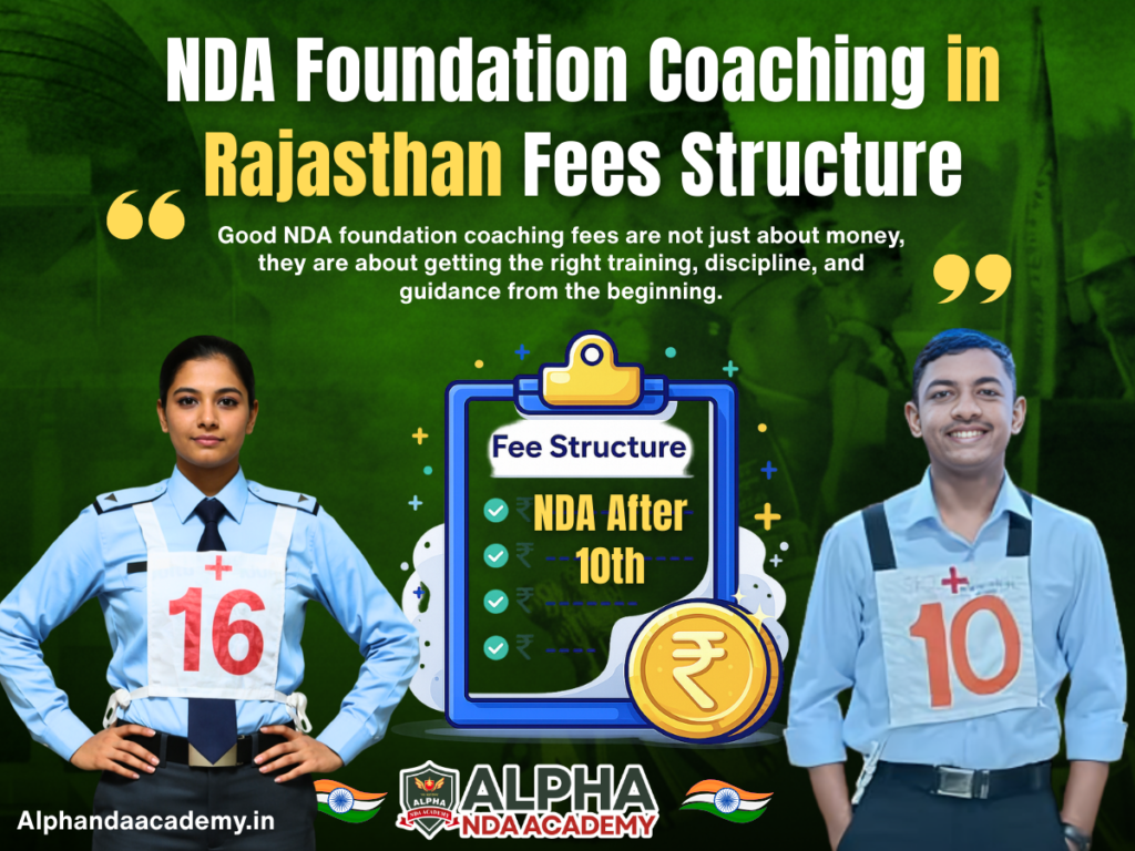 NDA Foundation Coaching in Rajasthan Fees Structure at Alpha NDA Academy