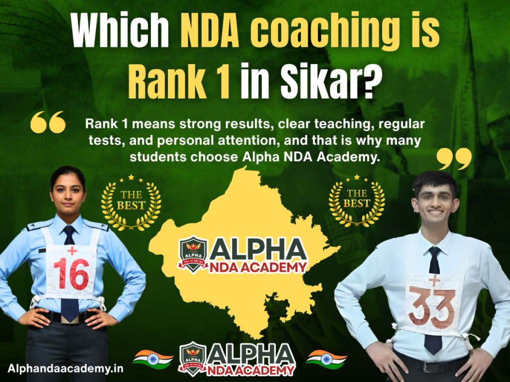 Which NDA Coaching Is Rank 1 in Sikar? Choosing the Right NDA Coaching in Sikar Matters
