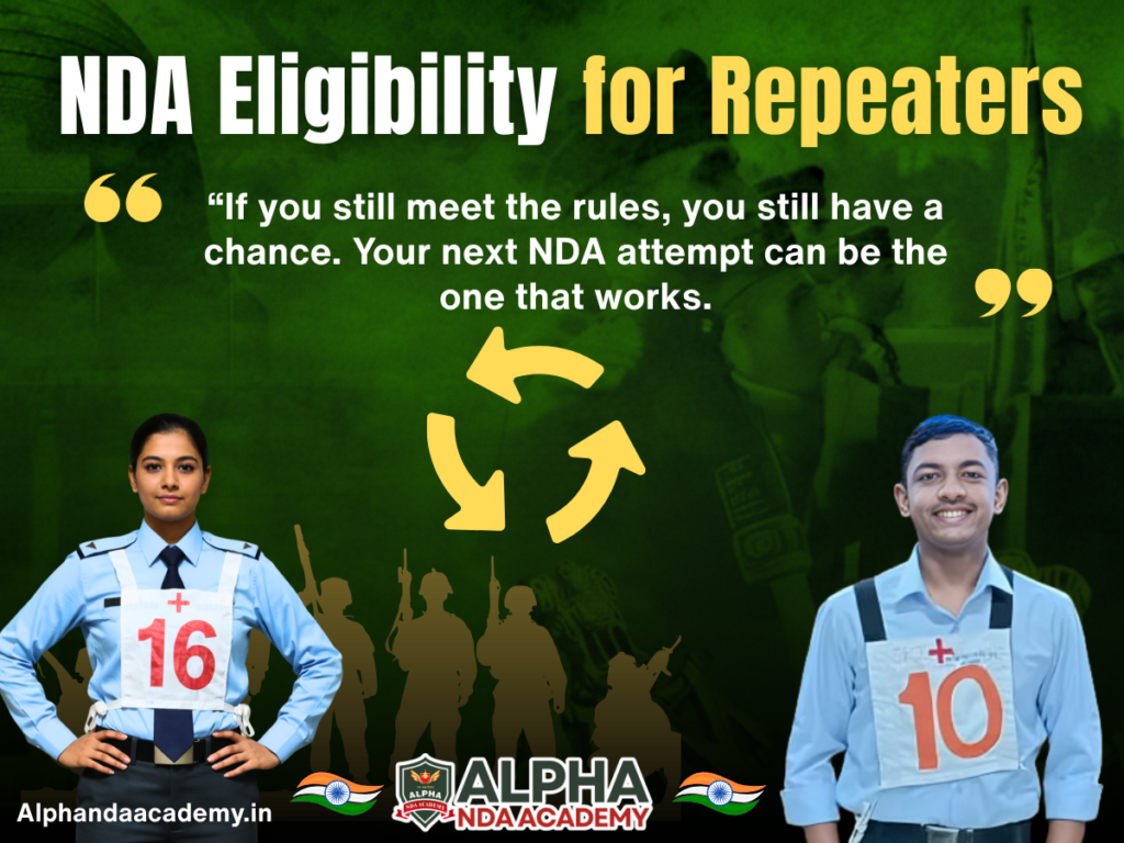 NDA Eligibility for Repeaters: Complete Guide By Alpha NDA Coaching