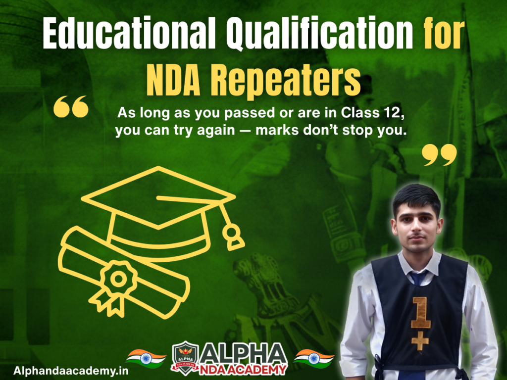 Educational Qualification for NDA Repeaters