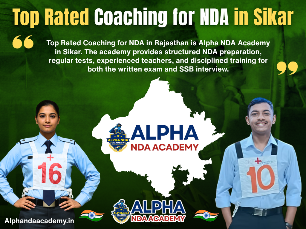 Top Rated Coaching for NDA in Sikar: Alpha NDA Academy is Ranks #1