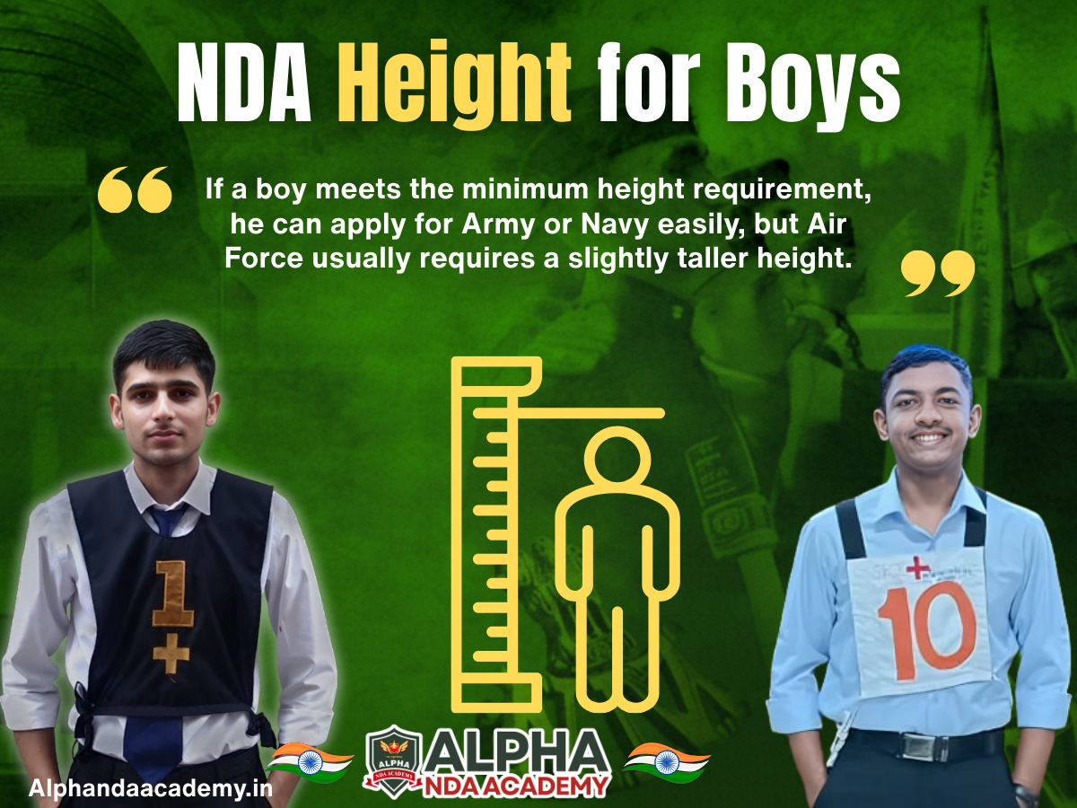 NDA Height for Boys