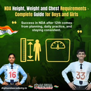 Read more about the article NDA Height Weight and Chest Requirements for Boys and Girls