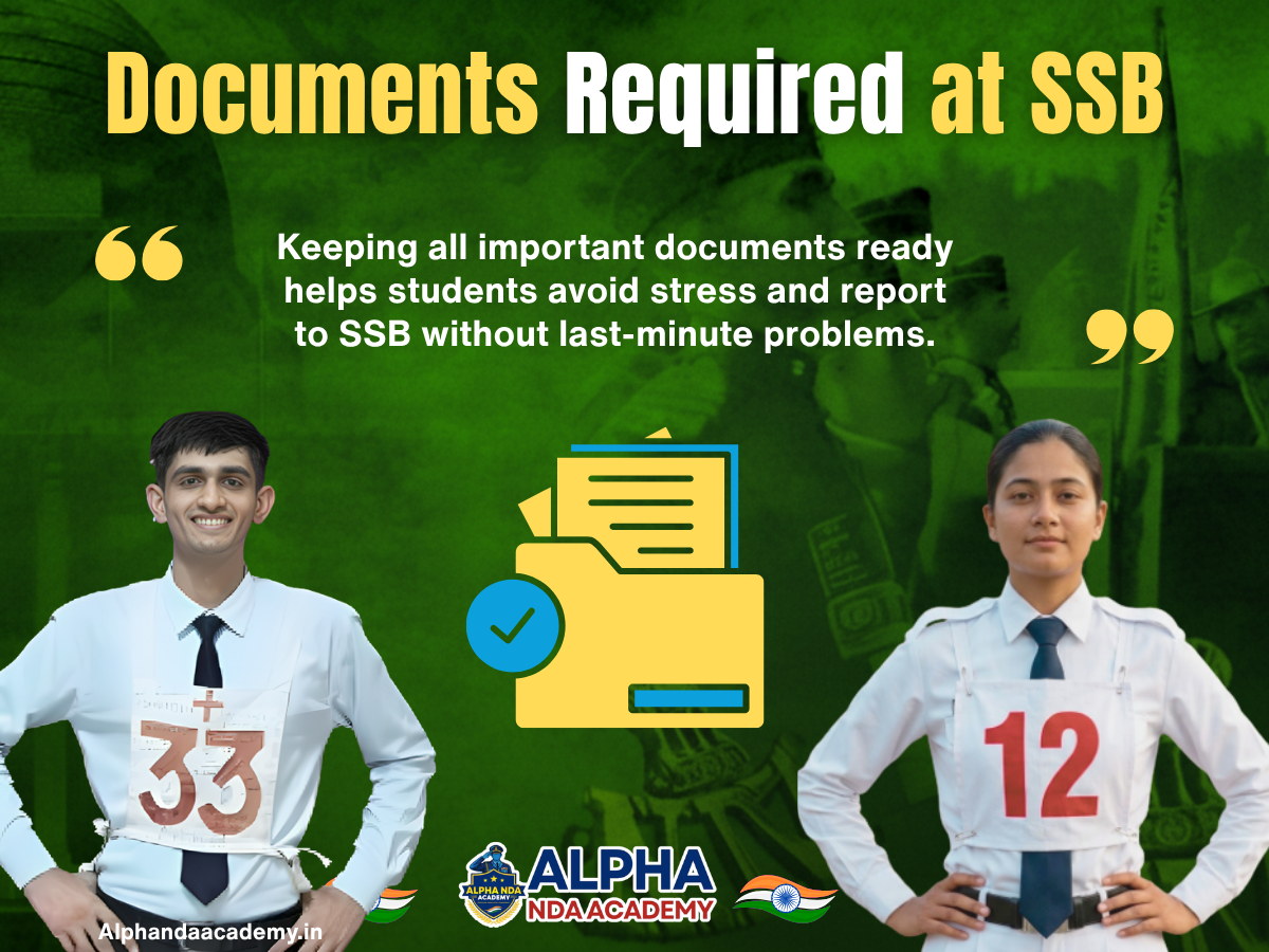 Documents Required at SSB
