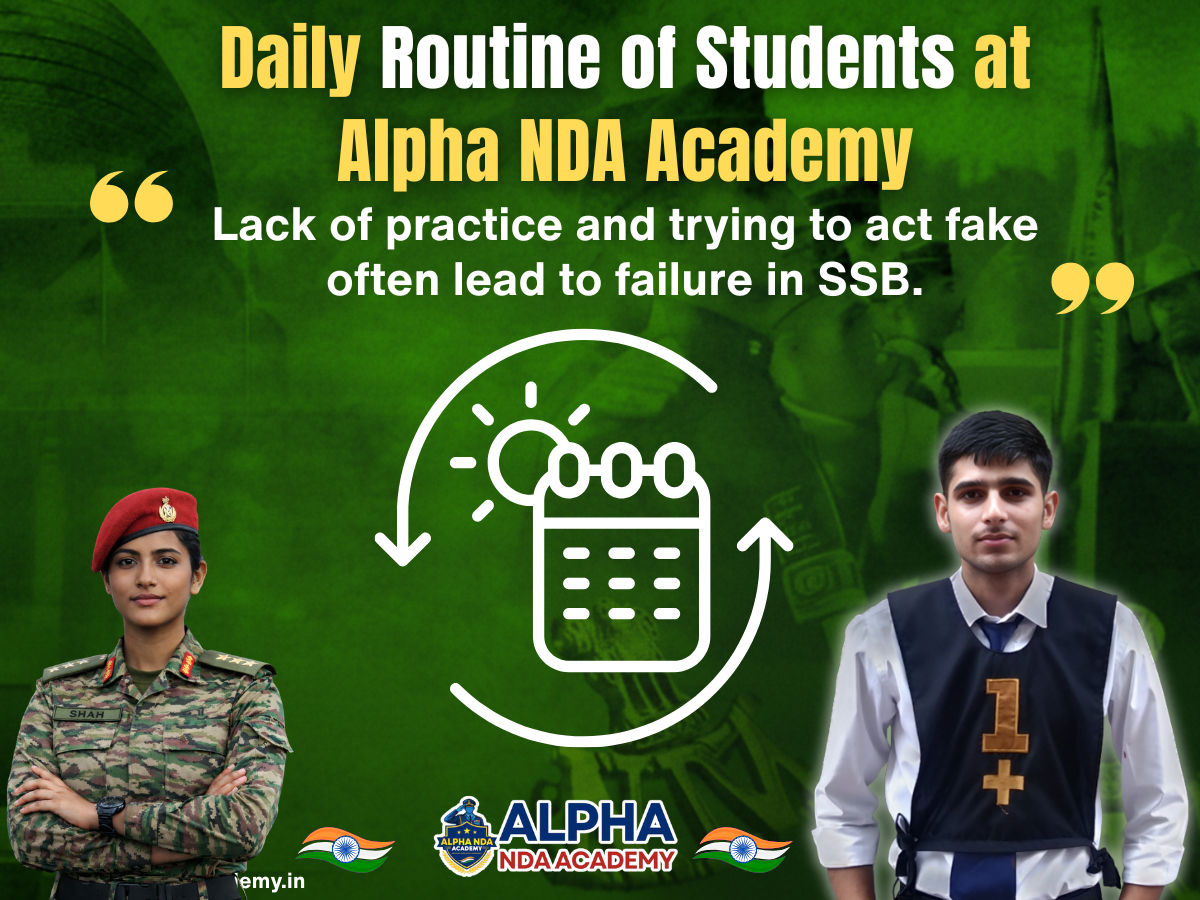 Daily Routine of Students at Alpha NDA Academy