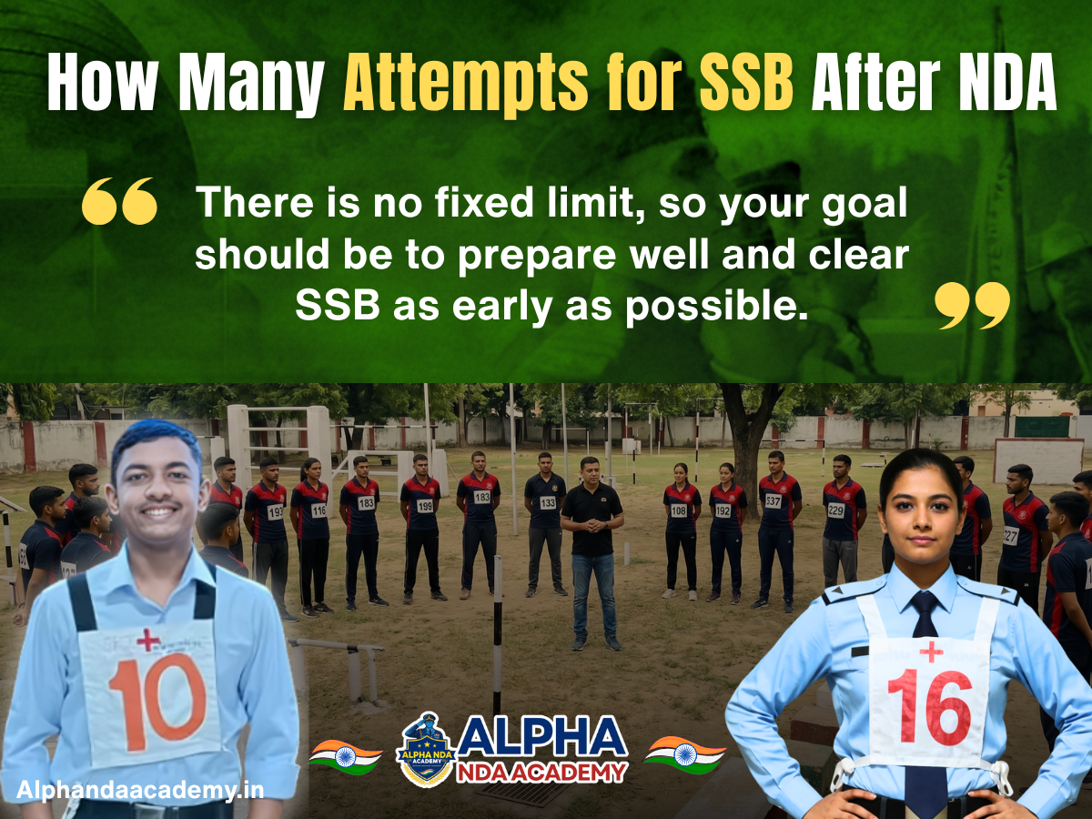 How Many Attempts for SSB After NDA? Explained by Alpha NDA Academy