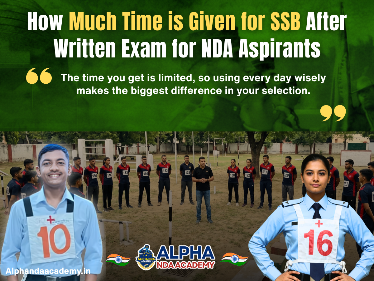 How Much Time is Given for SSB After Written Exam for NDA Aspirants: Complete Guide By Alpha NDA Academy