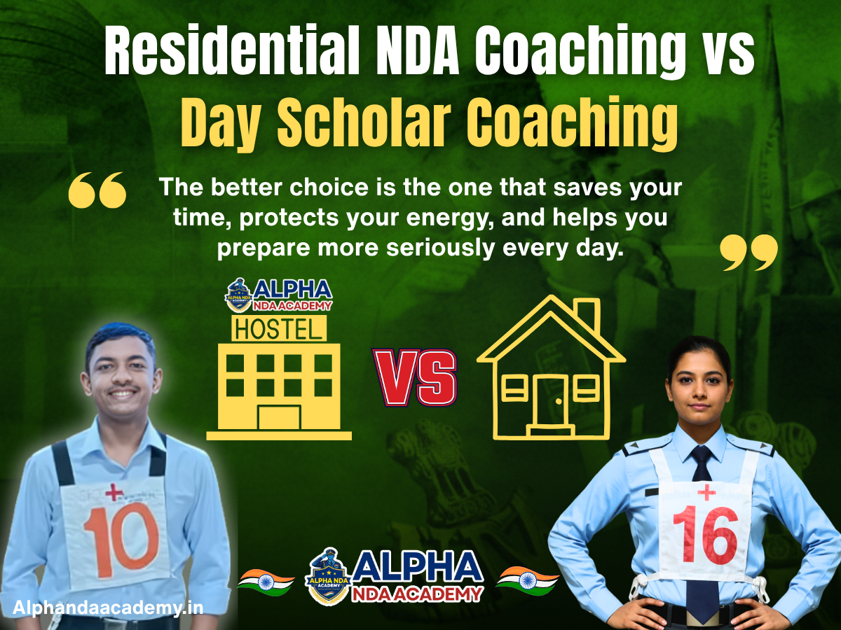Residential NDA Coaching vs Day Scholar Coaching: Real Difference