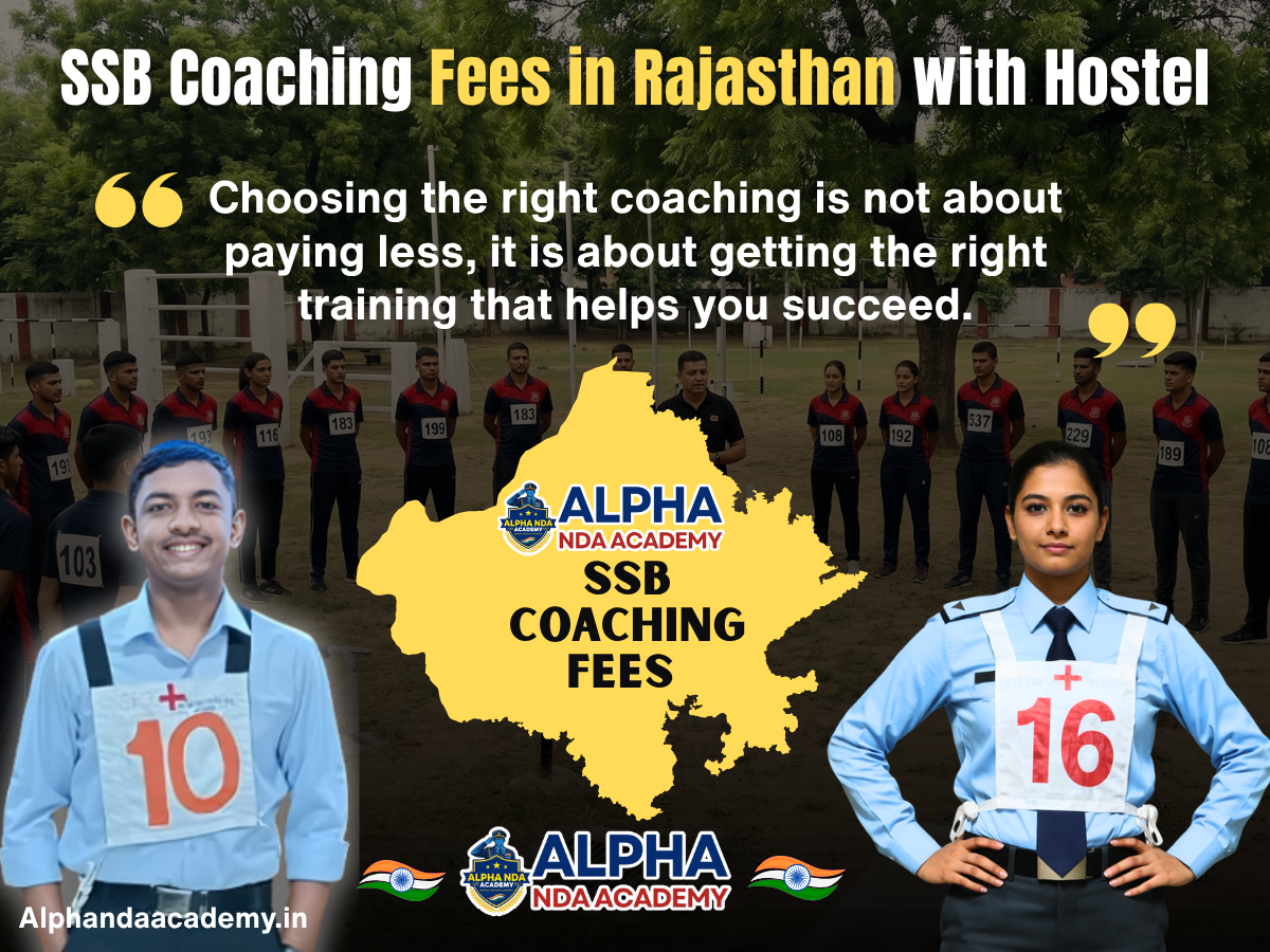 SSB Coaching Fees in Rajasthan with Hostel: Why Alpha NDA Academy is Top choice