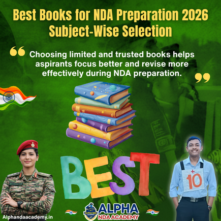 Read more about the article Best Books for NDA Preparation 2026: Subject-Wise Guide for Serious Aspirants