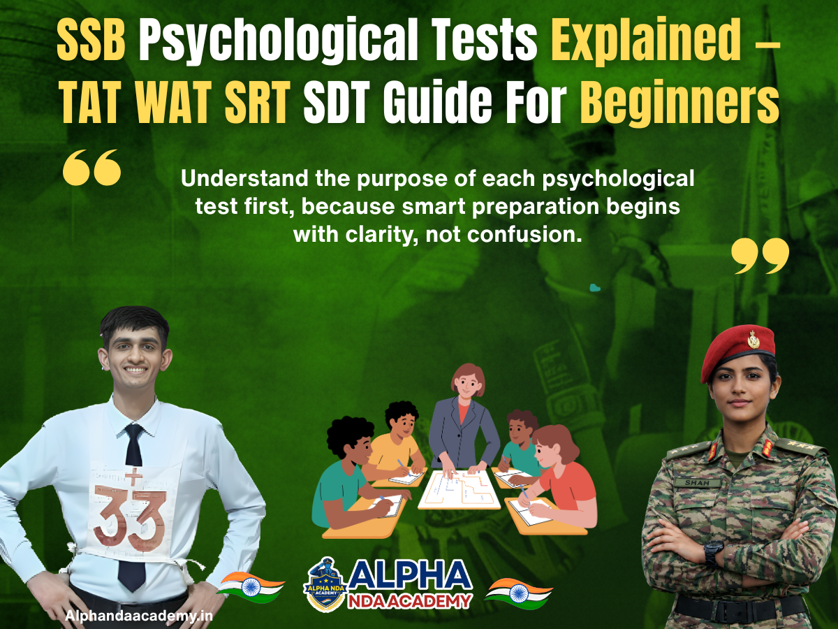SSB Psychological Tests Explained — TAT WAT SRT SDT Guide For Beginners