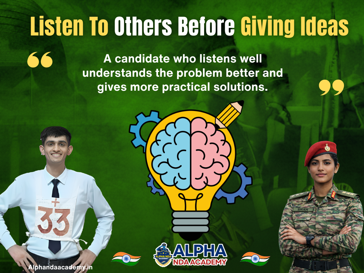 Listen To Others Before Giving Ideas
