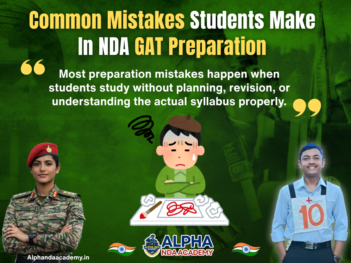 Common Mistakes Students Make In NDA GAT Preparation