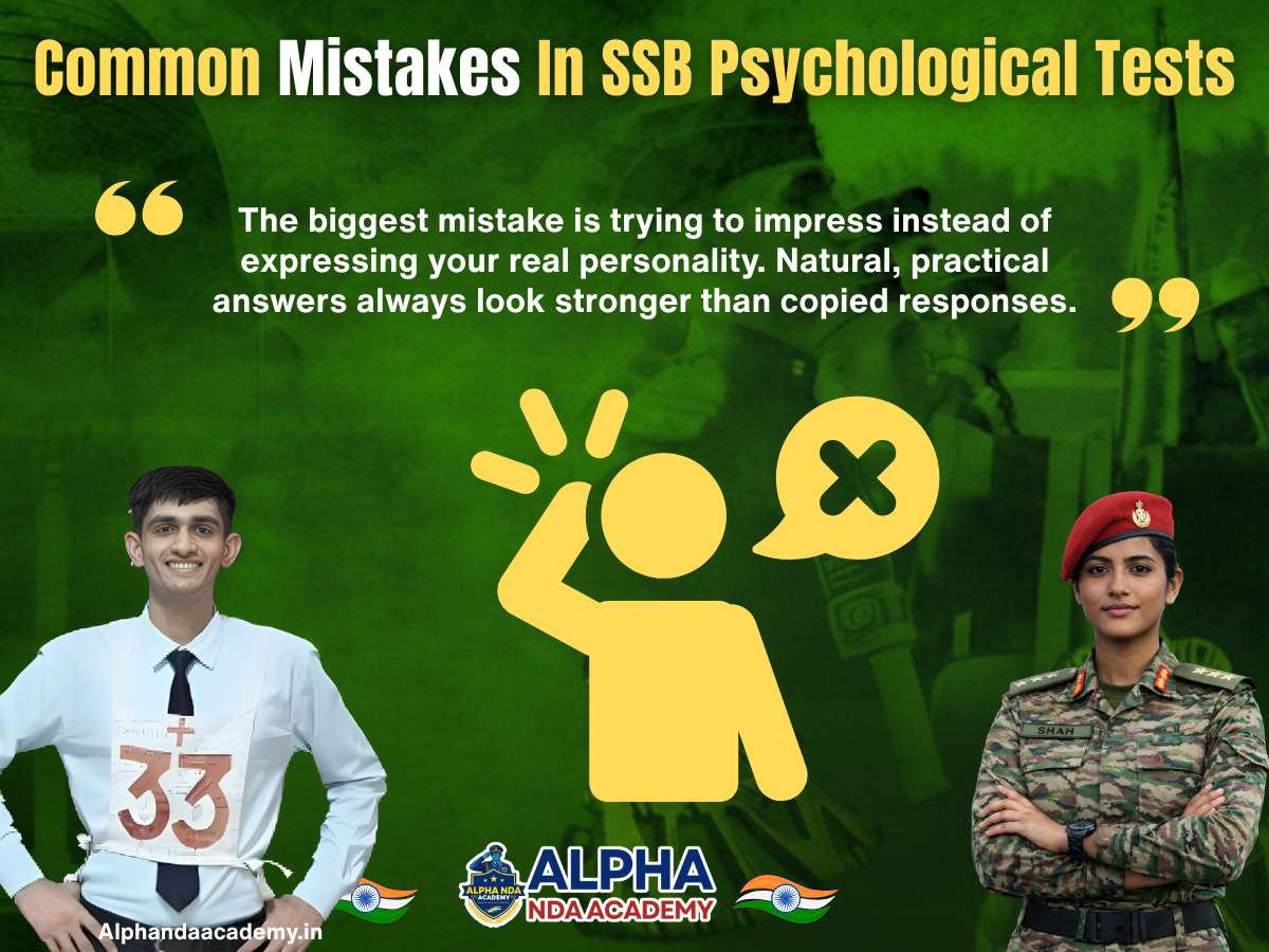 Common Mistakes In SSB Psychological Tests