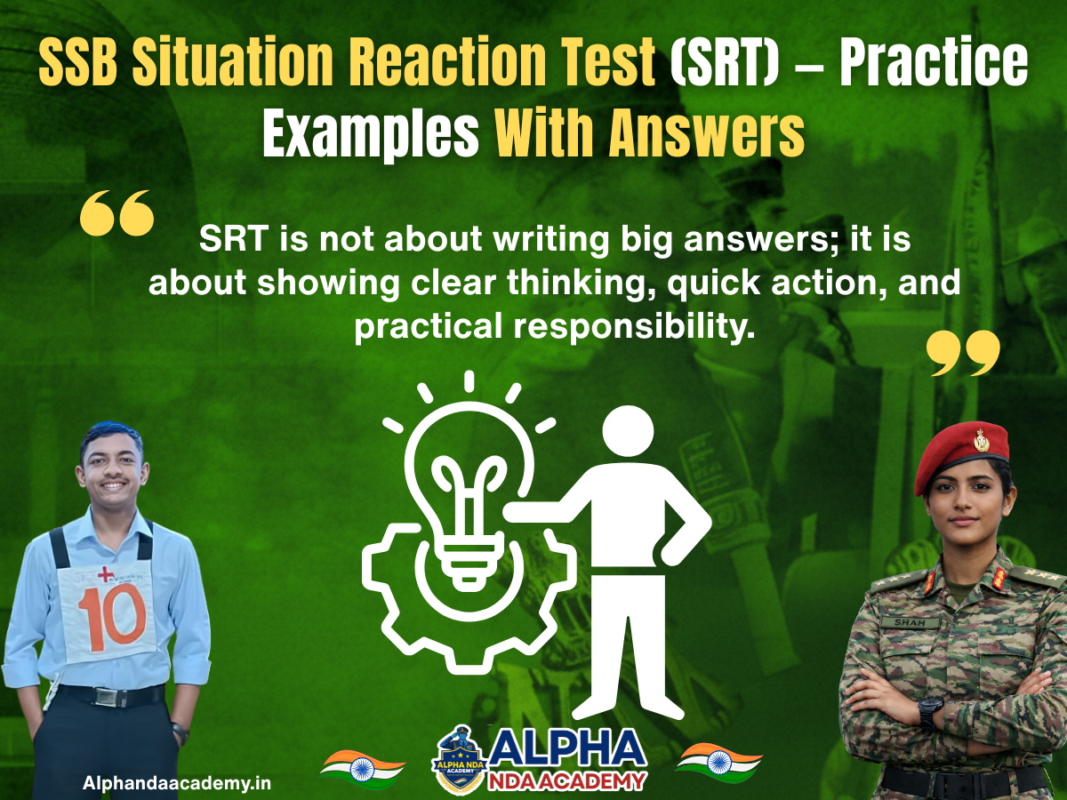 SSB Situation Reaction Test (SRT) — Practice Examples With Answers