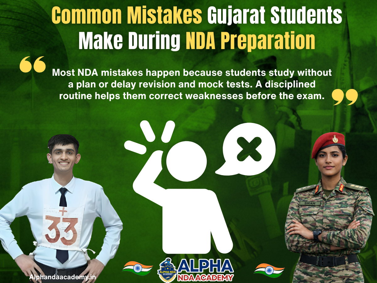 Common Mistakes Gujarat Students Make During NDA Preparation