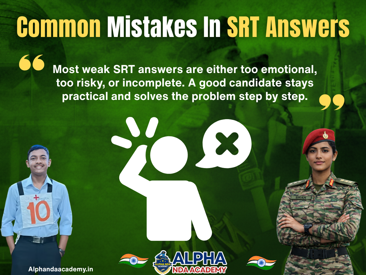 Common Mistakes In SRT Answers