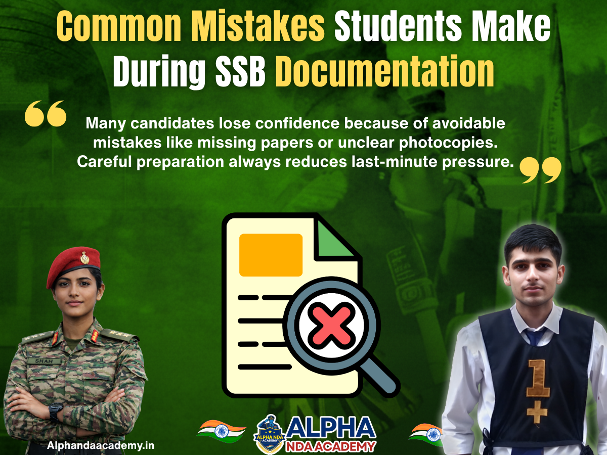 Common Mistakes Students Make During SSB Documentation