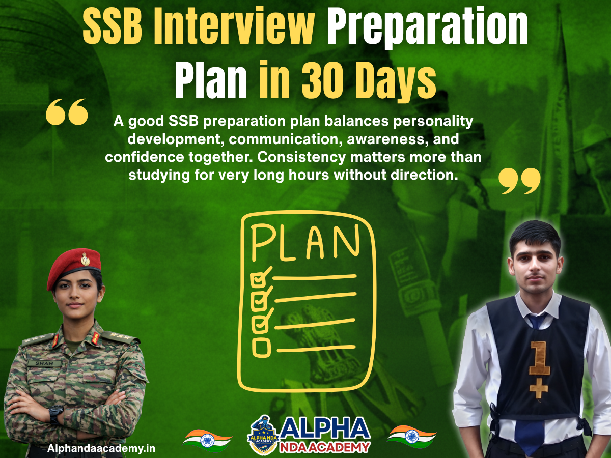 SSB Interview Preparation Plan in 30 Days