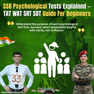 Read more about the article SSB Psychological Tests Explained — TAT WAT SRT SDT Guide For Serious Defence Aspirants