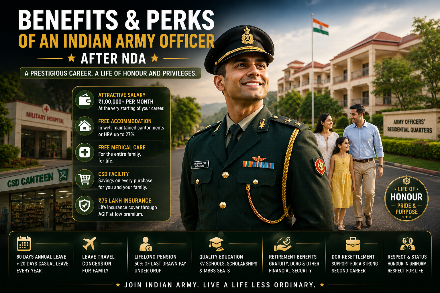Read more about the article Benefits and Perks of an Indian Army Officer After NDA