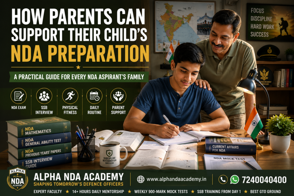 How Parents Can Support Their Child's NDA Preparation