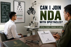 Read more about the article Can I Join NDA With Spectacles or Poor Eyesight? Here Is What You Actually Need to Know