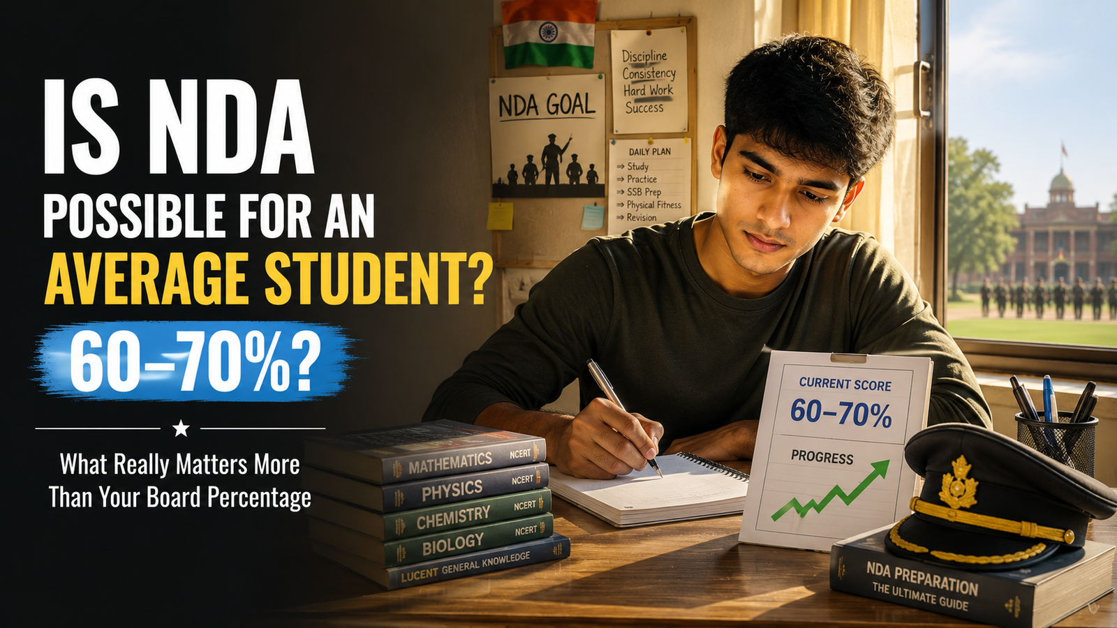 Read more about the article Is NDA Possible for an Average Student (60 to 70 Percent)?