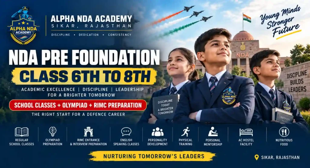 NDA Pre Foundation- Class 6th to 8th