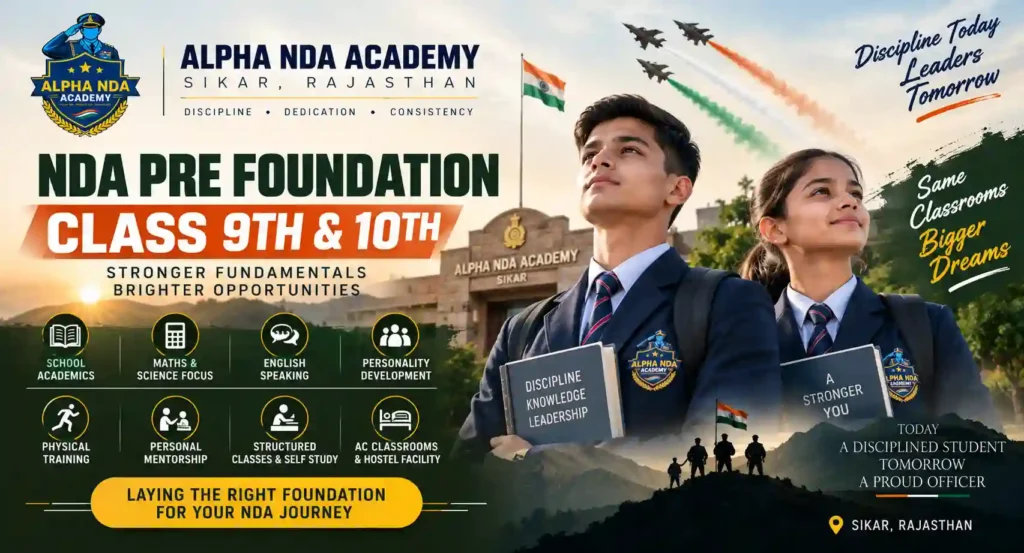 NDA Pre Foundation- Class 9th & 10th