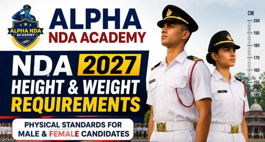 NDA height and weight requirements 2027